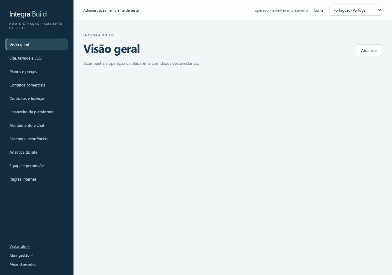 Dedicated platform administration dashboard